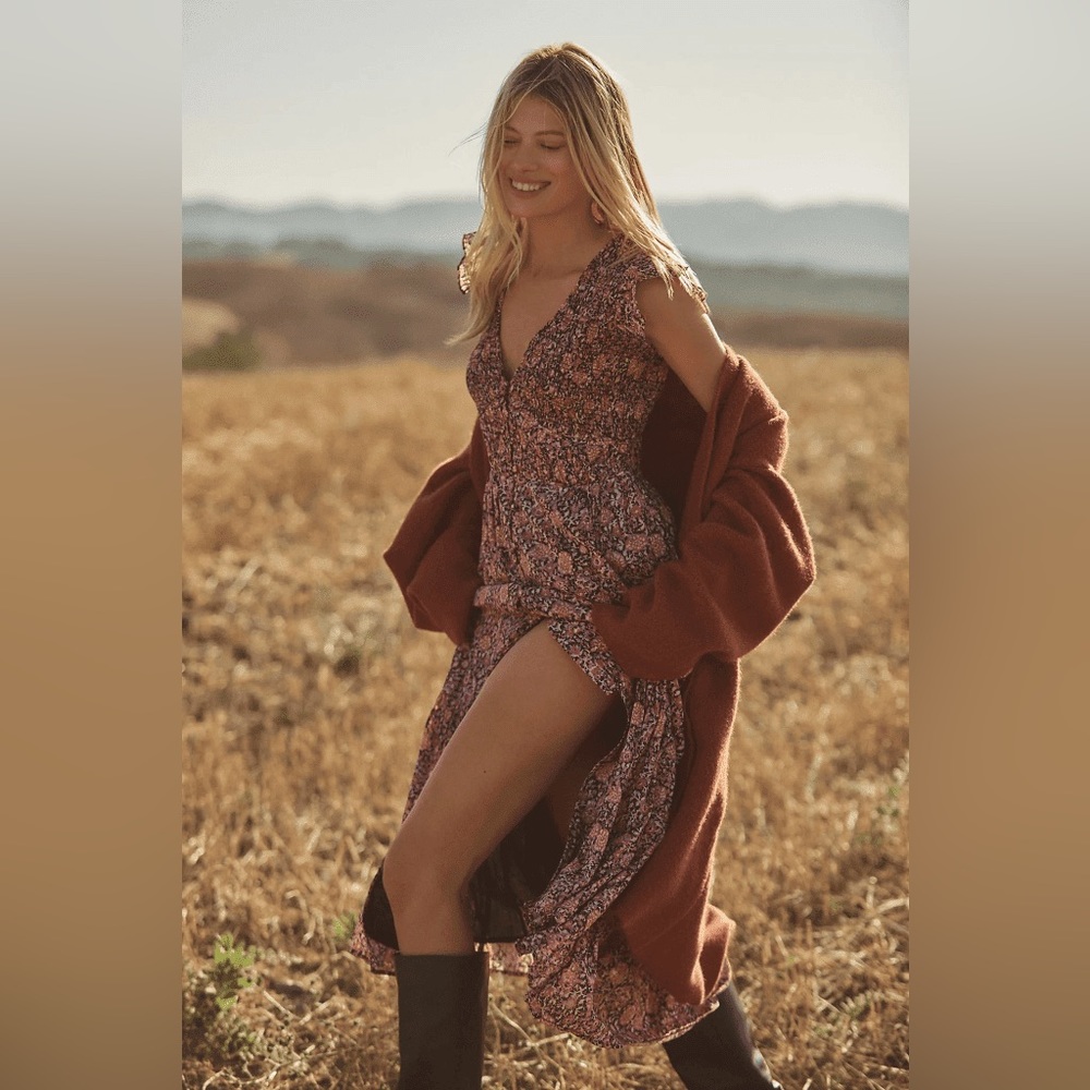 Anthropologie The Peregrine Midi Dress